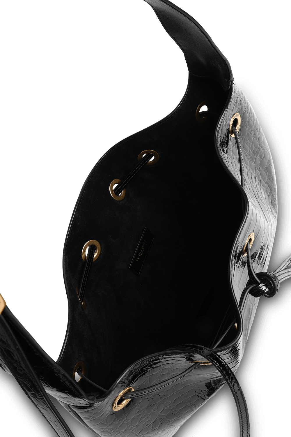 תמונת פנים של תיק נשיאה מעור קרוקו