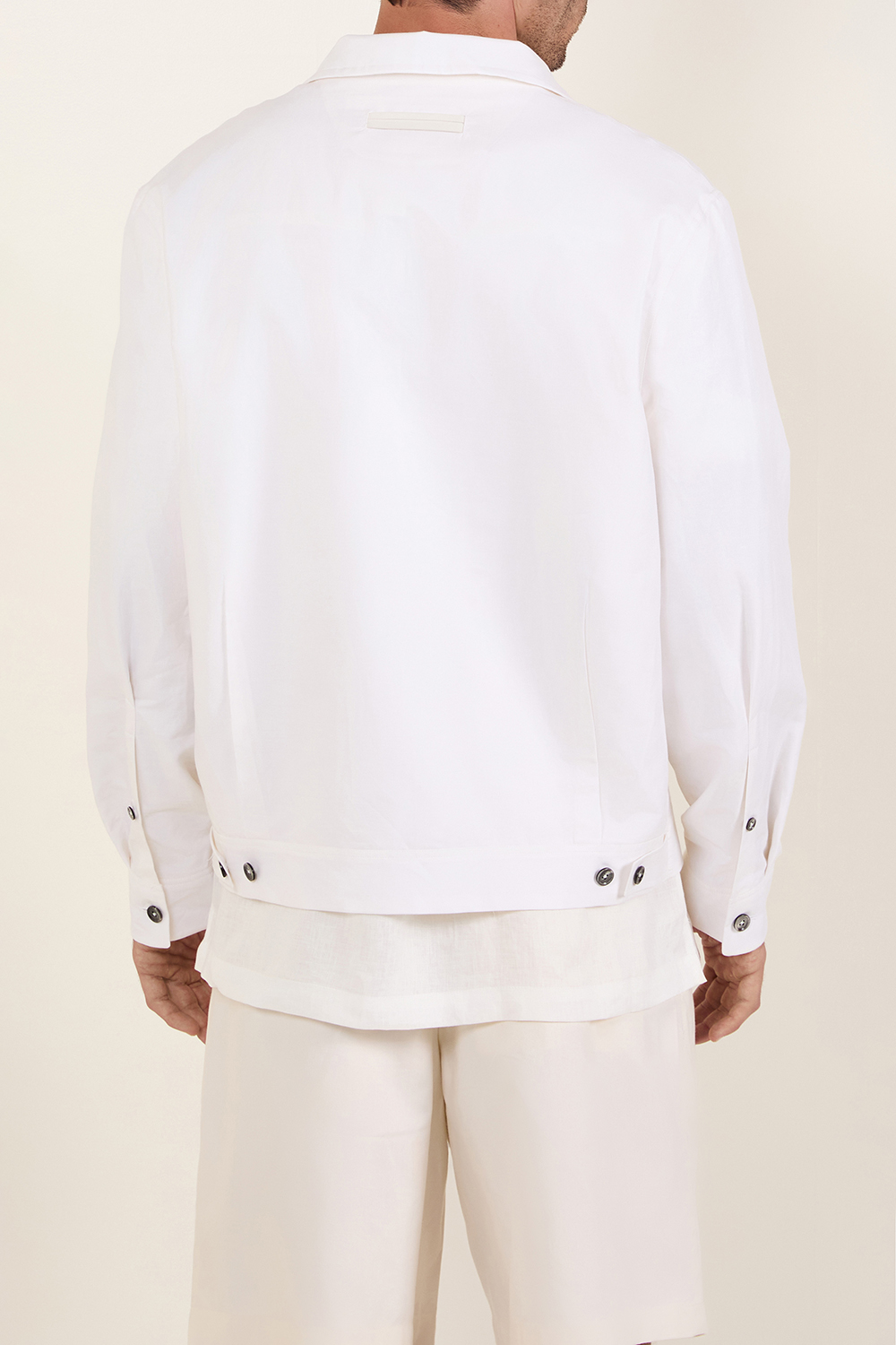 תמונת דוגמן אחורית של חולצת ז'קט