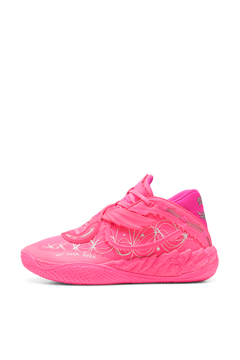 תמונה אחורית של נעלי כדורסל פומה X מהיר ועצבני