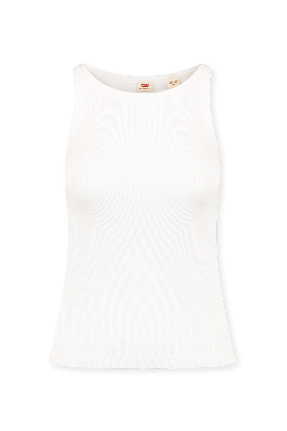 תמונה קידמית של גופיית רייסר בסריגת ריב