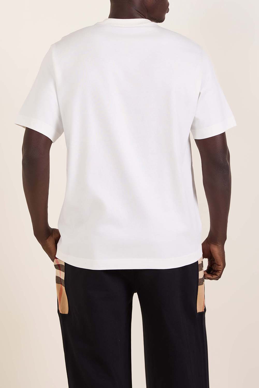 תמונת דוגמן אחורית של חולצת טי