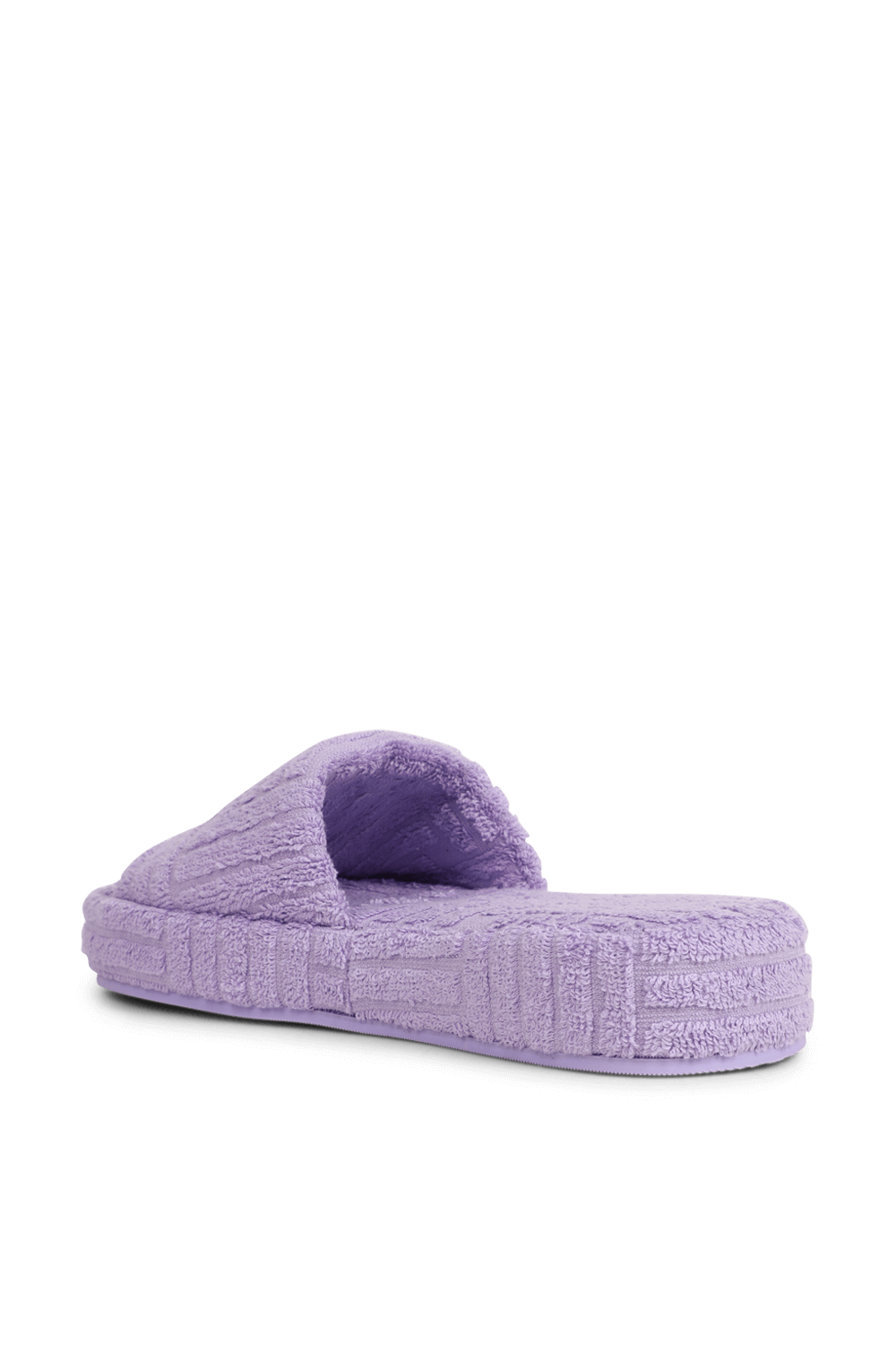 תמונה אחורית של כפכפי ריזורט מבד מגבת