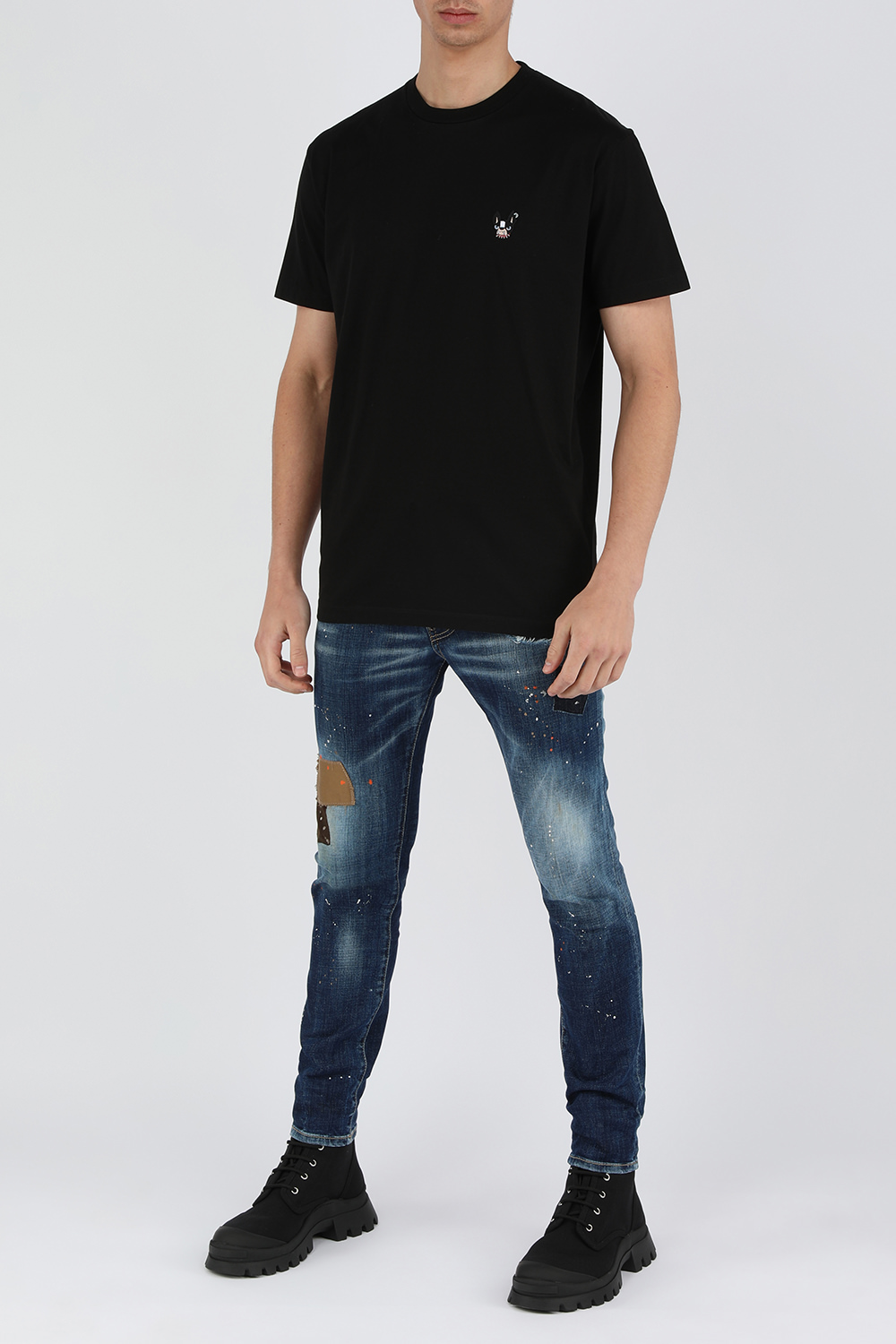 תמונת דוגמן קידמית של נעלי טאנק קומבט מקנבס