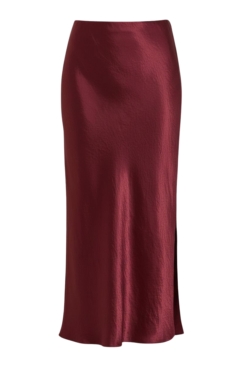 תמונה קידמית של חצאית סאטן