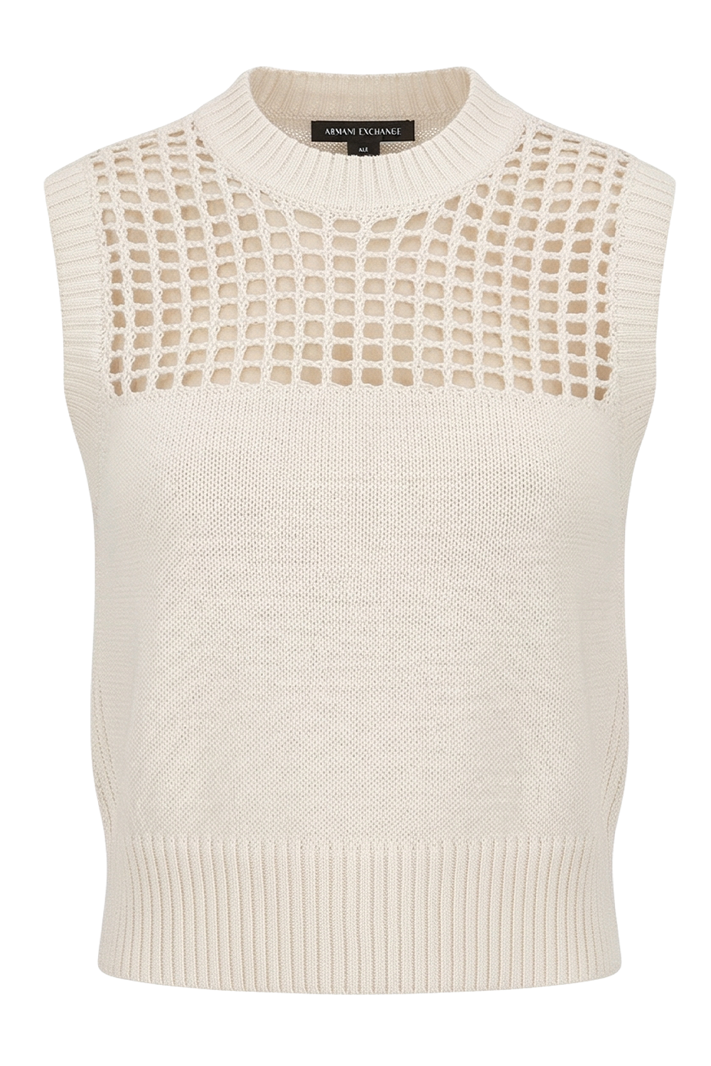 תמונה קידמית של גופיית סריג רשת