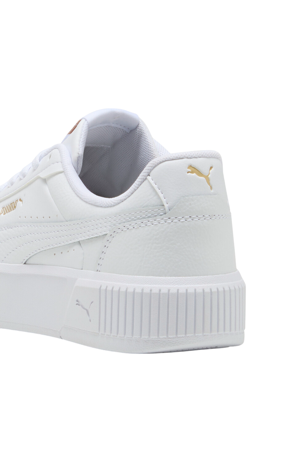 תמונת פנים של נעלי סניקרס עור