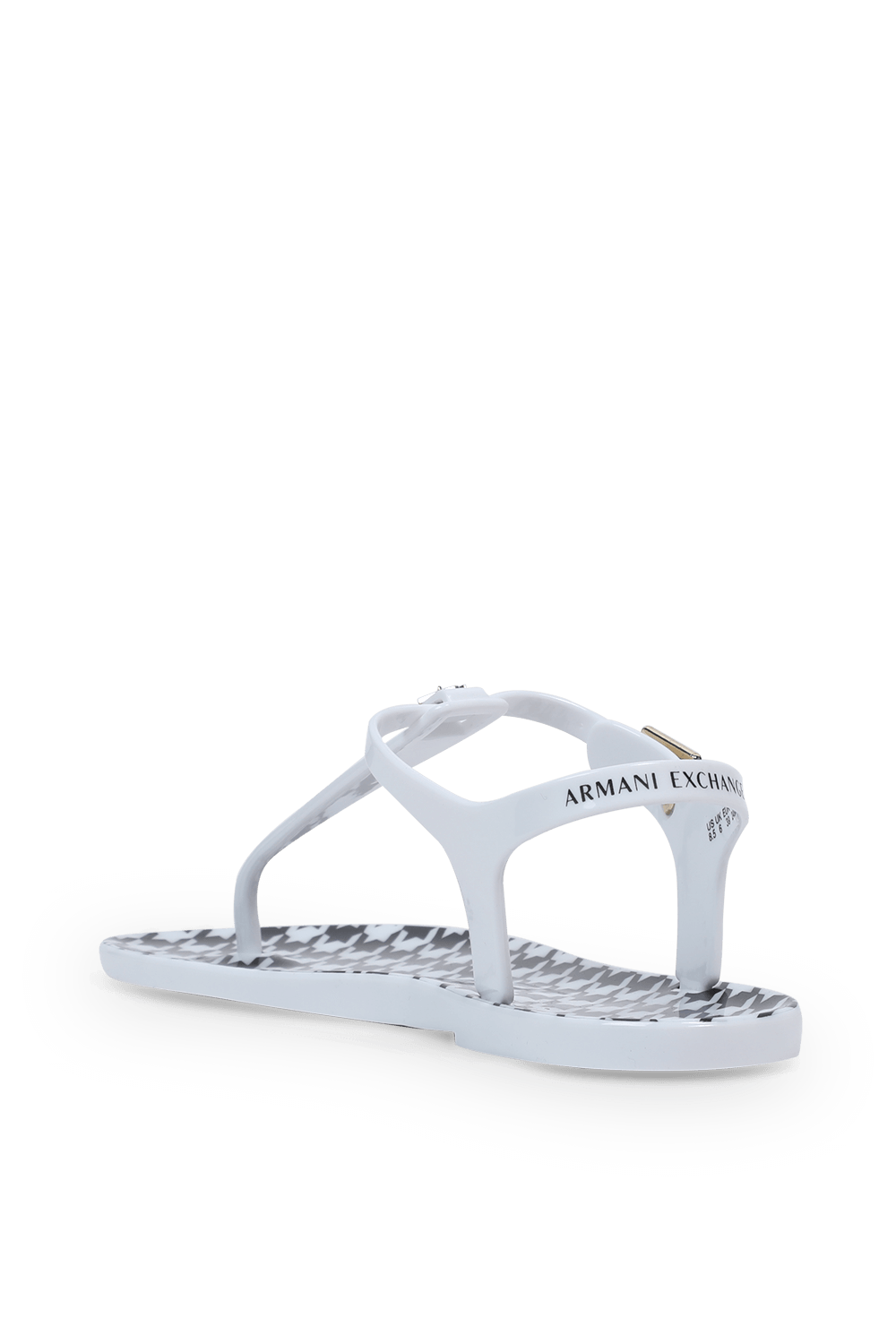 תמונה אחורית של PVC Flip Flop in White