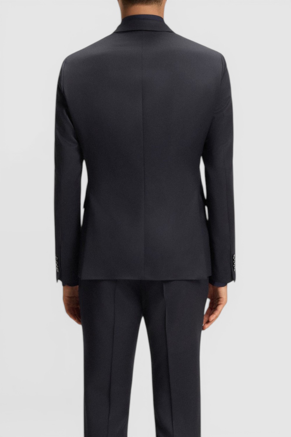 תמונת דוגמן אחורית של ז&rsquo;קט מחויט בגזרת אקסטרה סלים