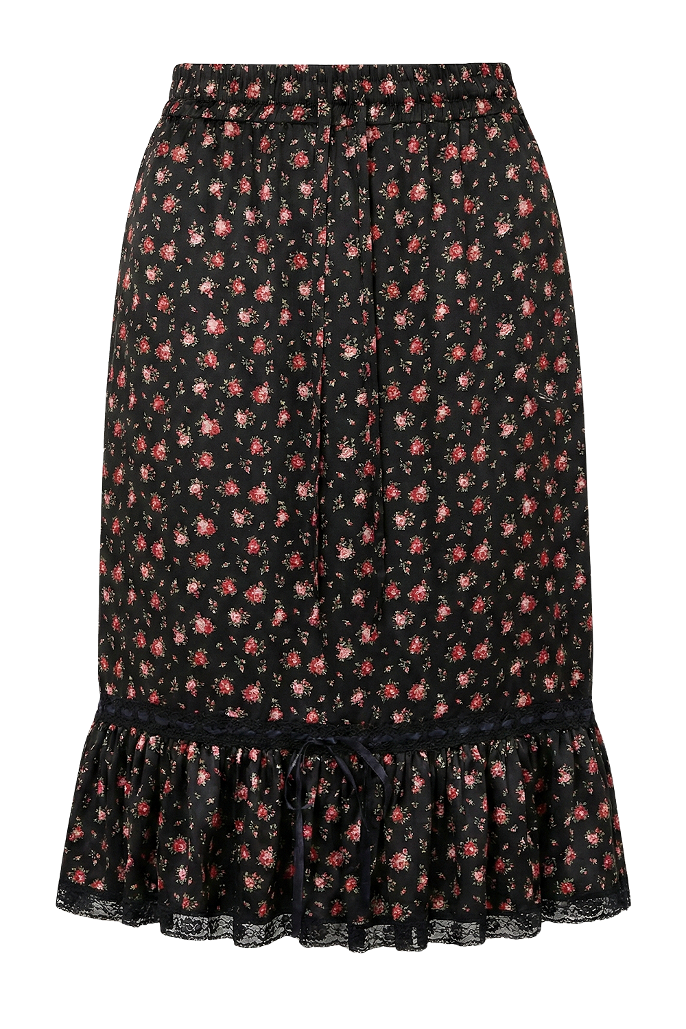 תמונה קידמית של חצאית משי מידי