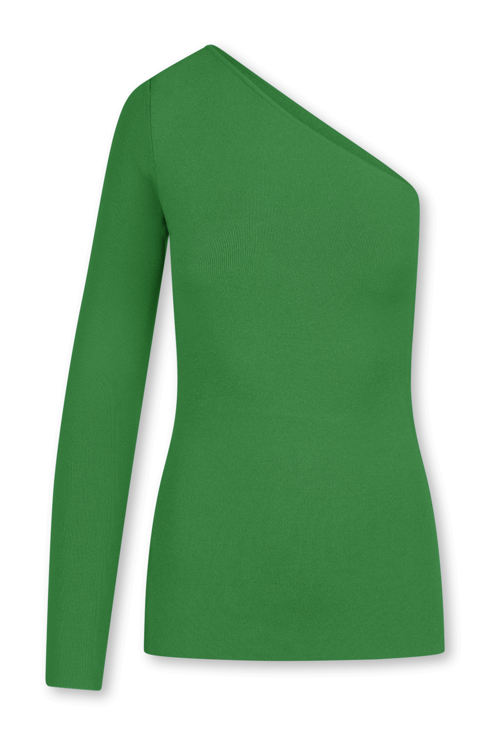 תמונה קידמית של חולצה אופנתית א-סימטרית