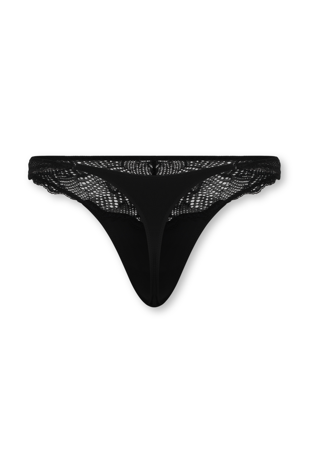 תמונה אחורית של תחתוני חוטיני תחרה