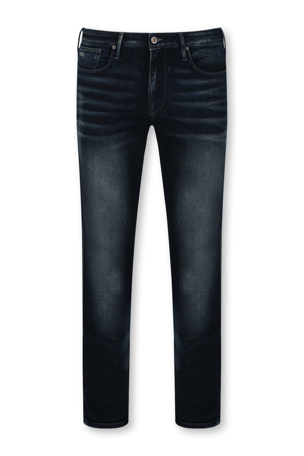 מכנסי ג'ינס כחולים עם שפשופים EMPORIO ARMANI