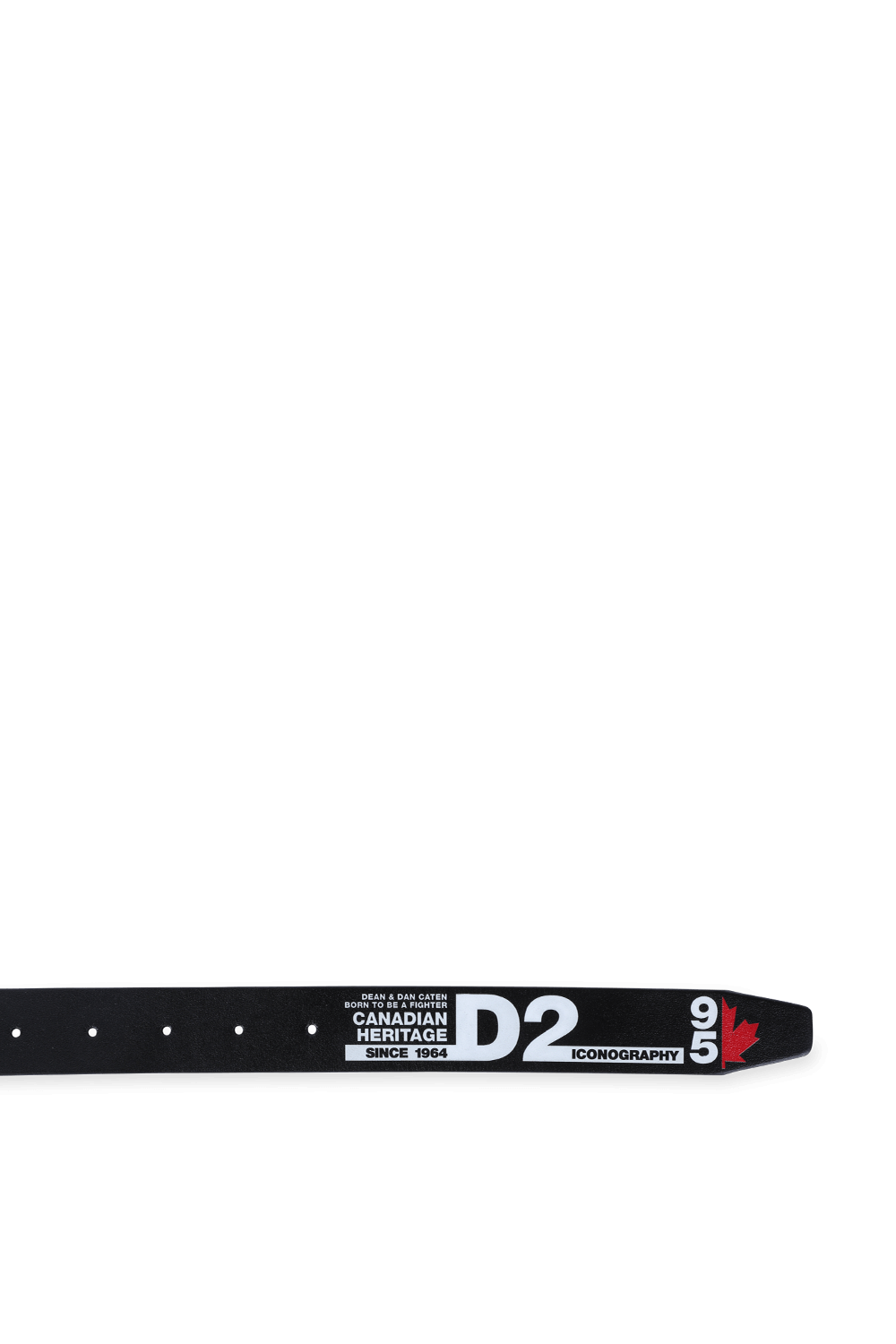 Leather Belt With Logo in Black DSQUARED2