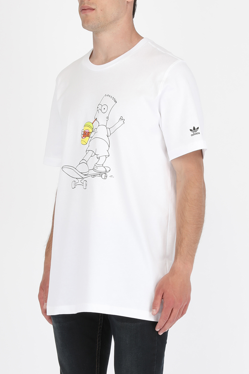 תמונת דוגמן קידמית של Adidas x The Simpsons Bart T-Shirt in White