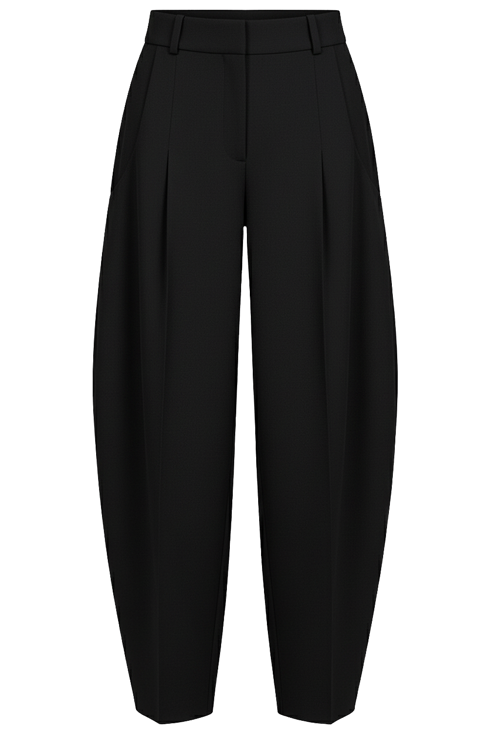 תמונה קידמית של מכנסי בלון אוברסייז