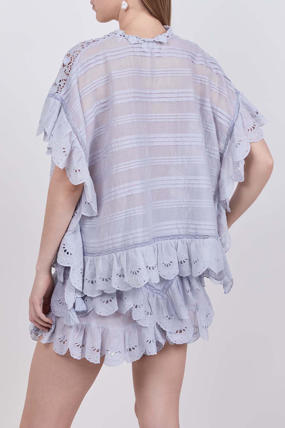 תמונת דוגמן אחורית של חולצת קשירה