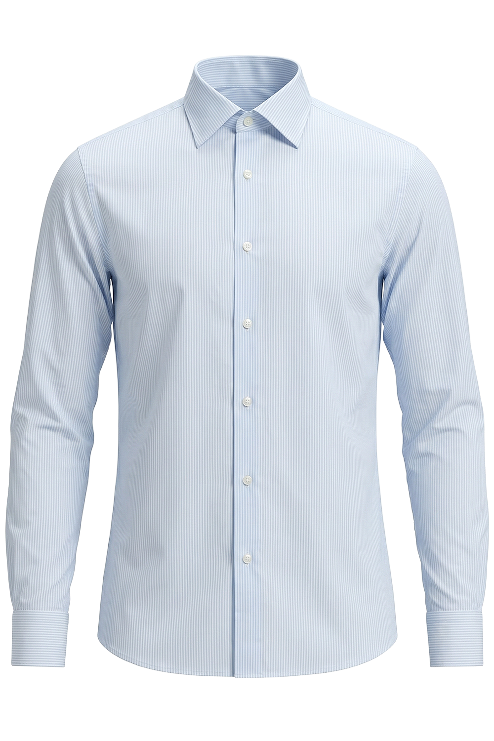 תמונה קידמית של חולצה מכופתרת בגזרת סלים