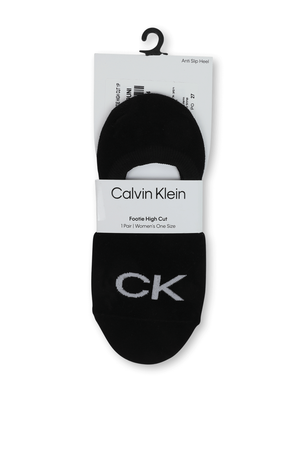 גרביים פוטי היי קאט בגוון שחור CALVIN KLEIN