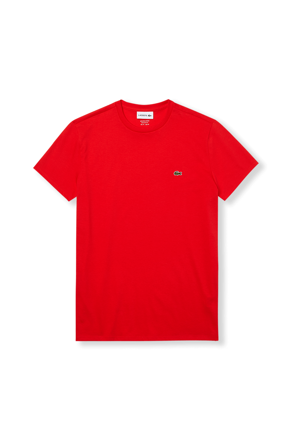 Crew Neck T-Shirt in Red LACOSTE