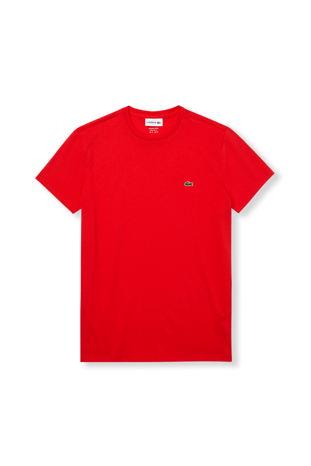 תמונה קידמית של Crew Neck T-Shirt in Red