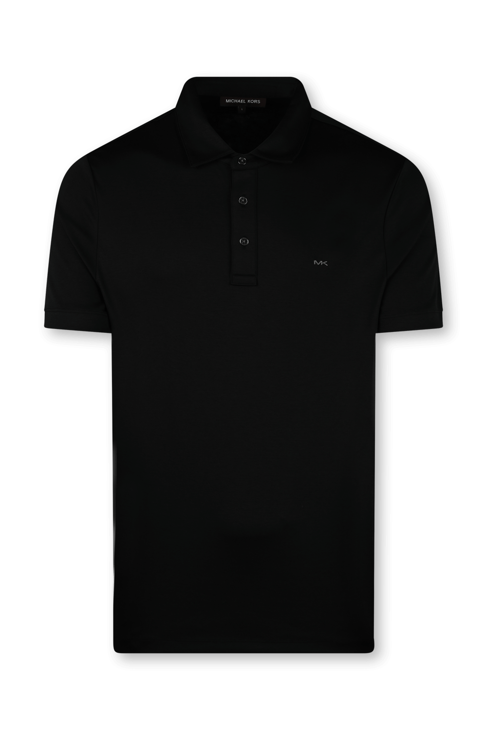 חולצת פולו קצרה מכותנה עם לוגו רקום MICHAEL KORS