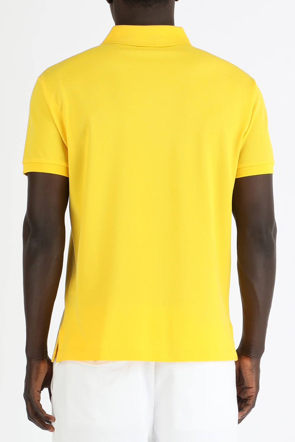 תמונת דוגמן אחורית של Classic Slim Polo Shirt in Yellow