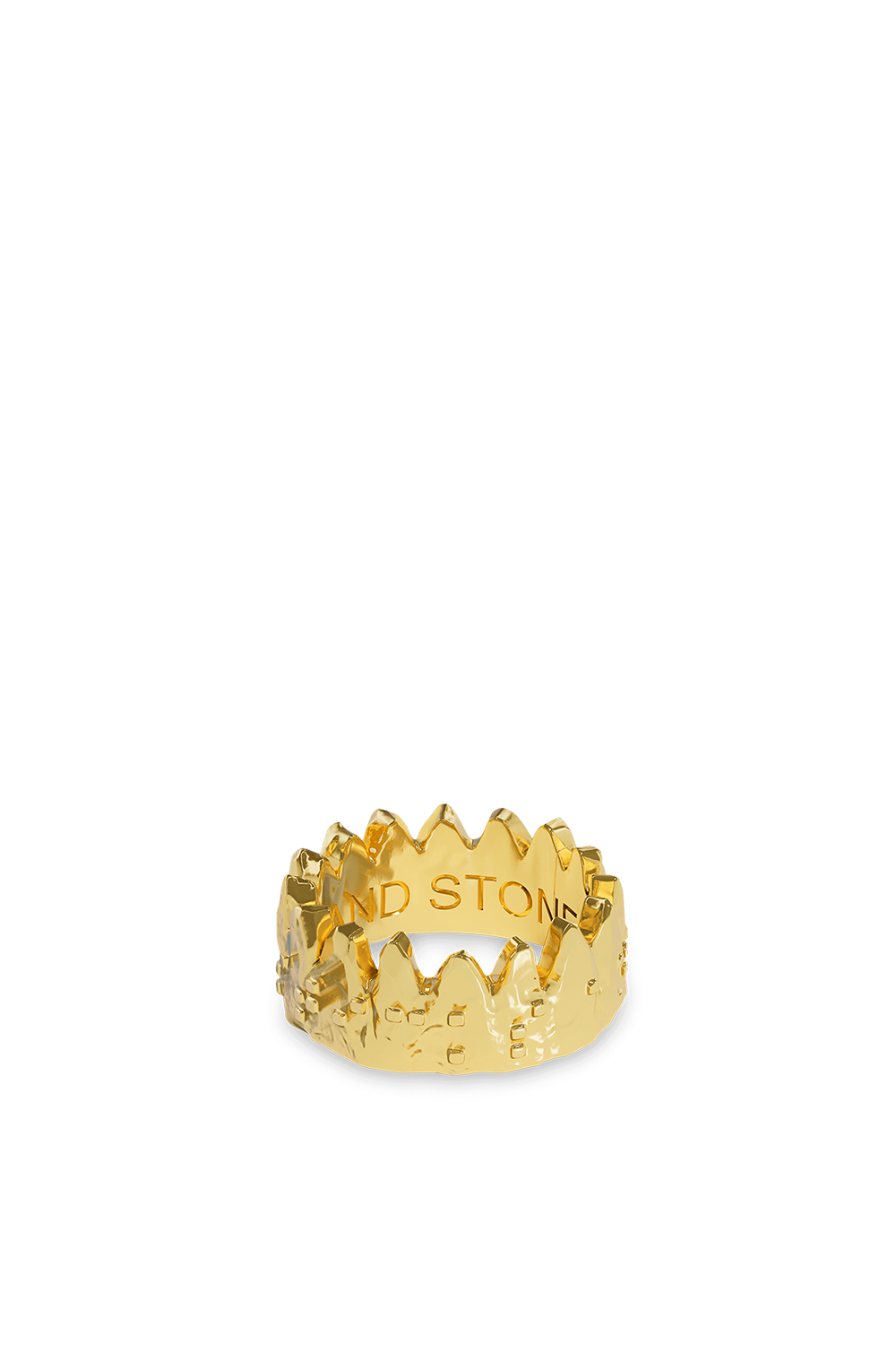 טבעת כתר מכסף מצופה זהב 18K NAIYO