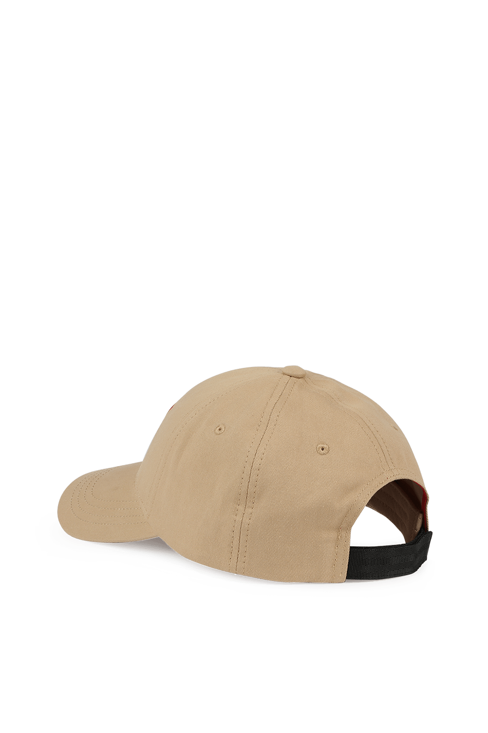 תמונת תקריב של Logo Cotton Hat in Beige