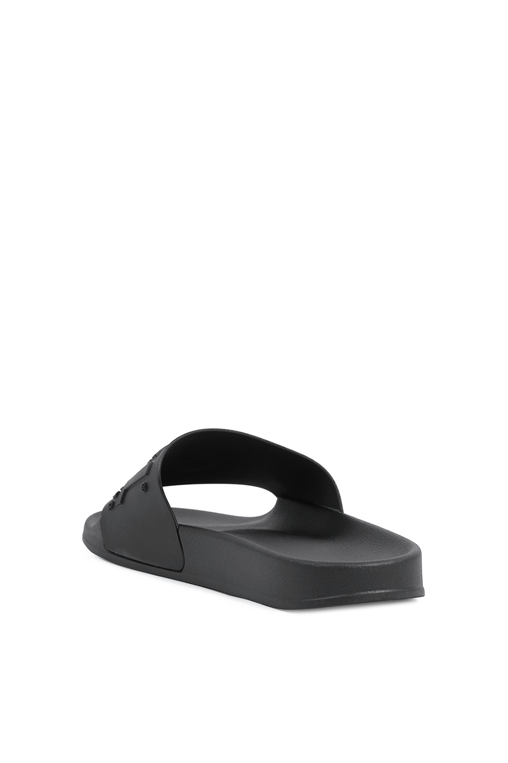 Mayemi Logo Slide Sandals in Black DIESEL