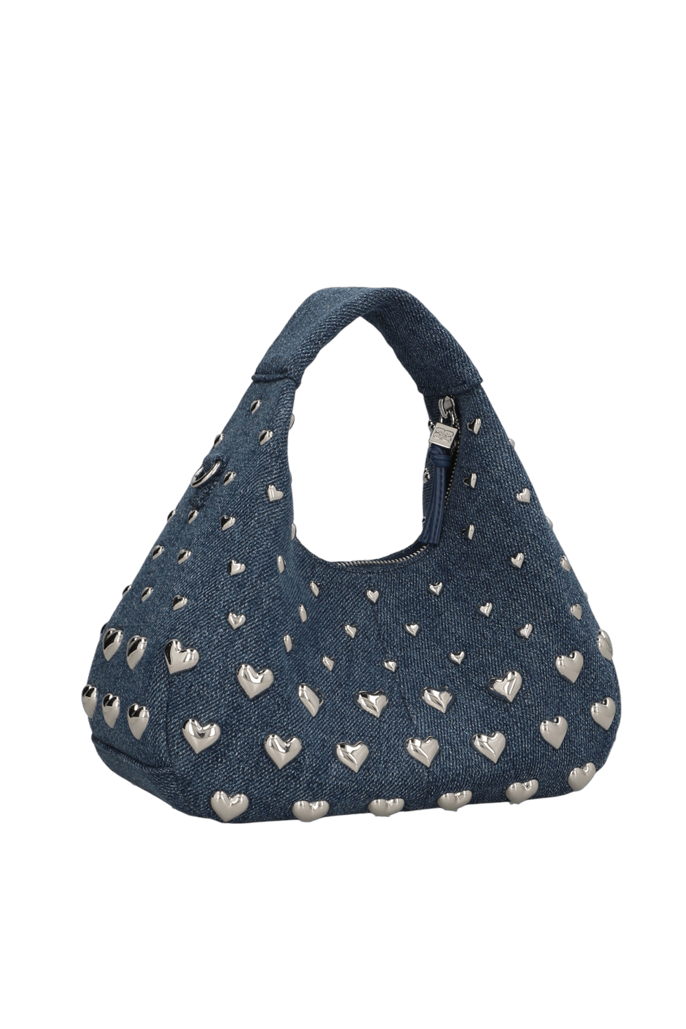 תמונה אחורית של תיק יד הובו מיני לבבות