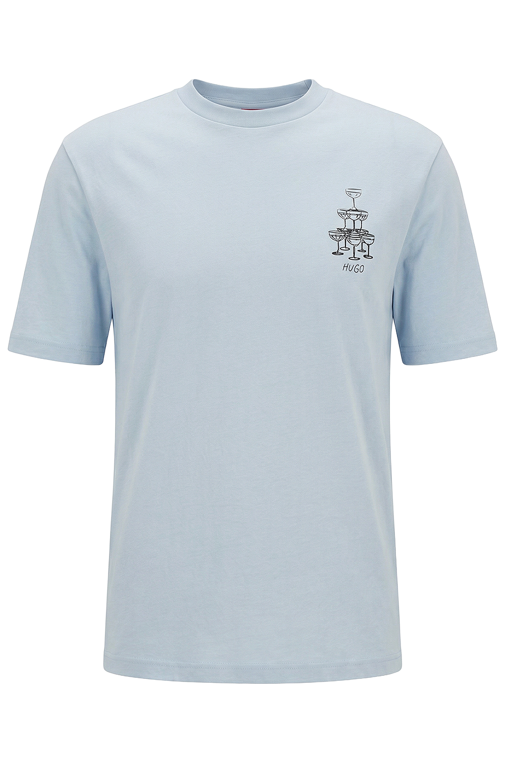 תמונה קידמית של חולצת טי בגזרה ישרה