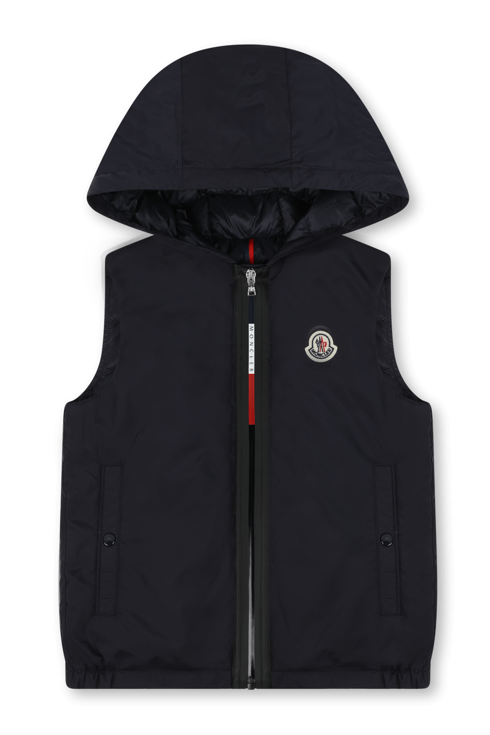 תמונה קידמית של גילאי 12-14 מעיל וסט כחול עם כובע