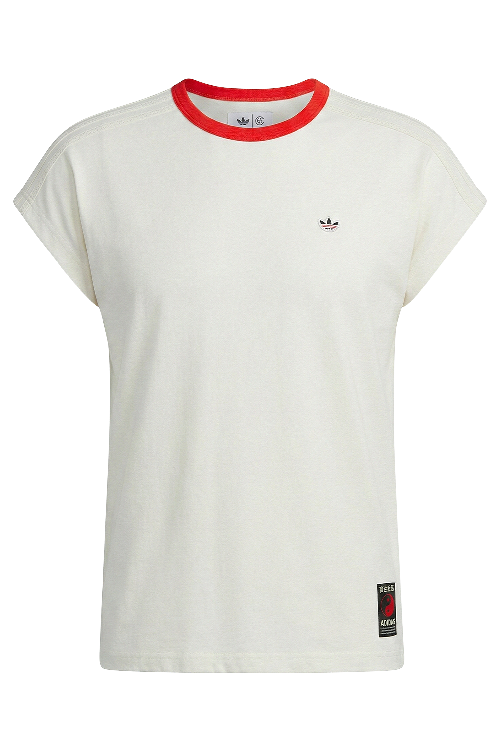 תמונה קידמית של חולצת טי אדיסון צ'אן x אדידס