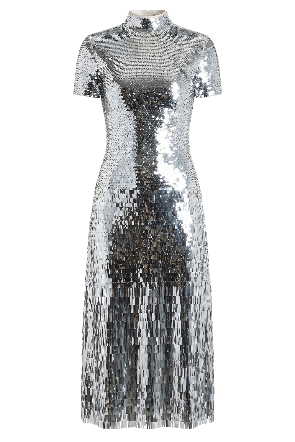 תמונה קידמית של שמלת מידי פאייטים