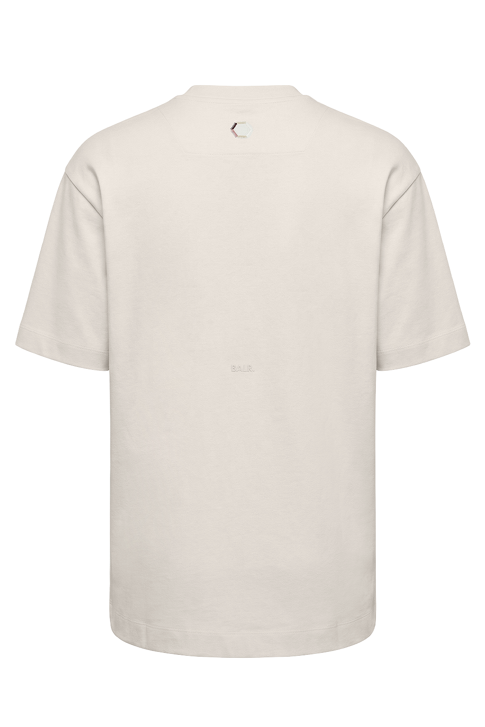 תמונה אחורית של חולצת טי אוברסייז