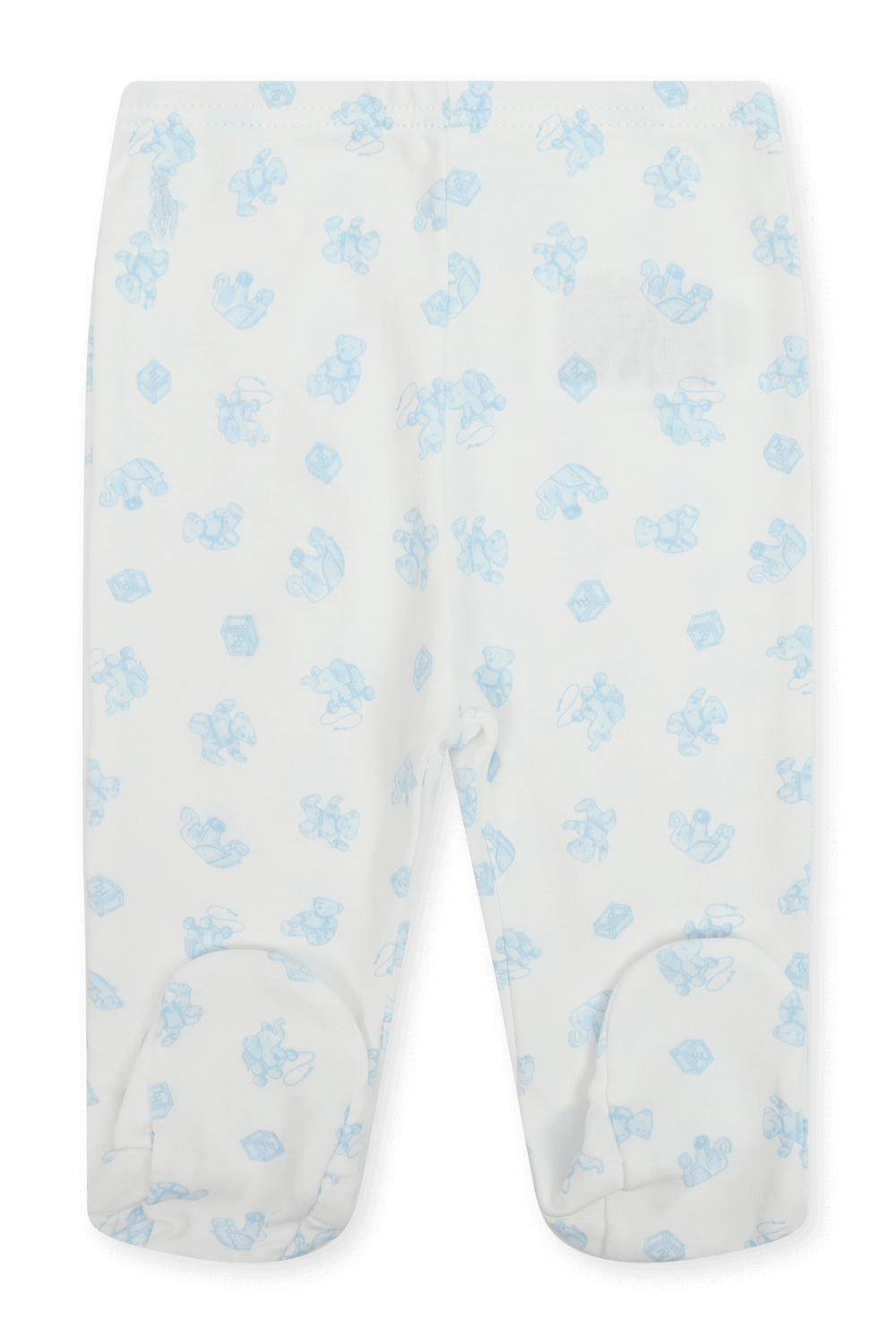 תמונת פנים של גילאי ניו בורן-9 חודשים מארז מתנה 7 חלקים בגווני כחול ולבן