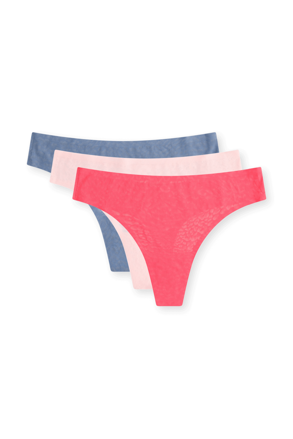 תמונה קידמית של Inviswear Mid Rise Thong Lace 3 pack