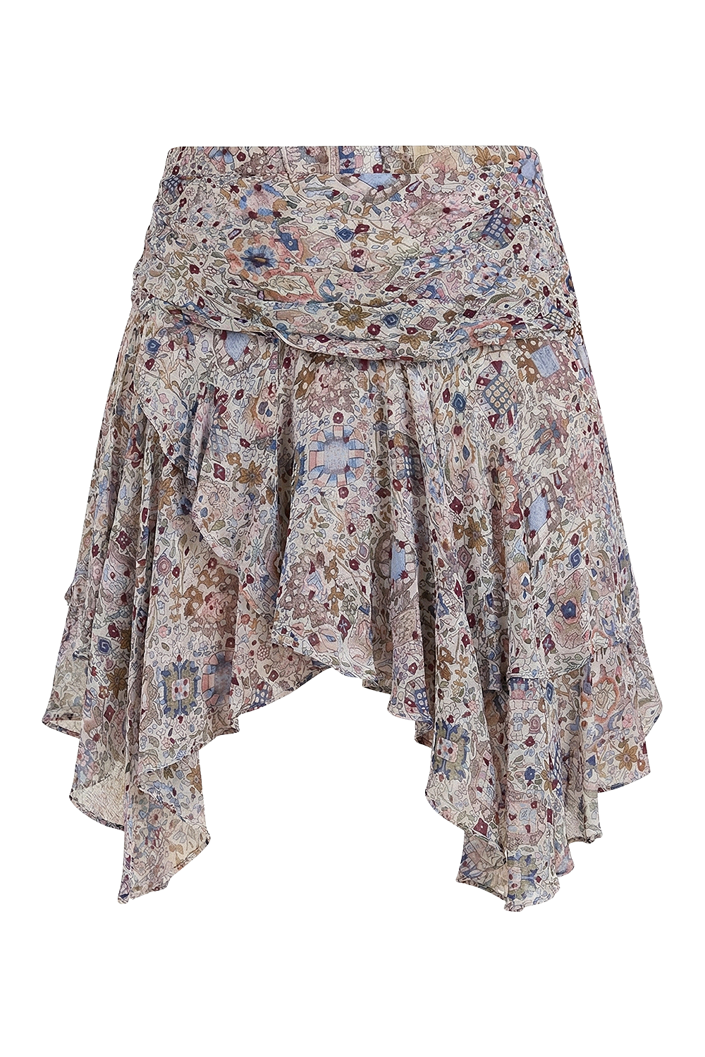 תמונה אחורית של חצאית מיני משוחררת