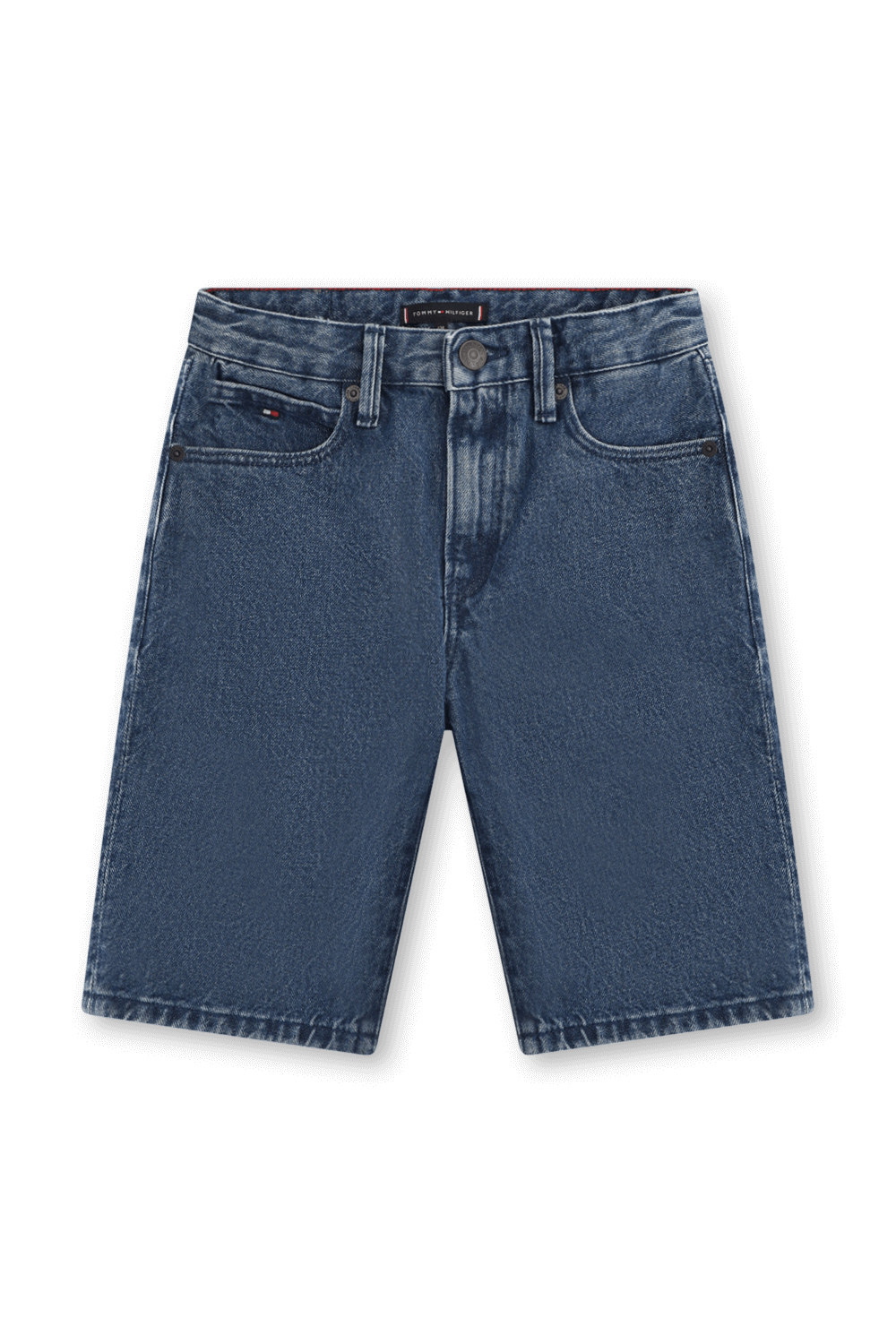 תמונה קידמית של מכנסי ג'ינס קצרים - גילאי 8-16 שנים