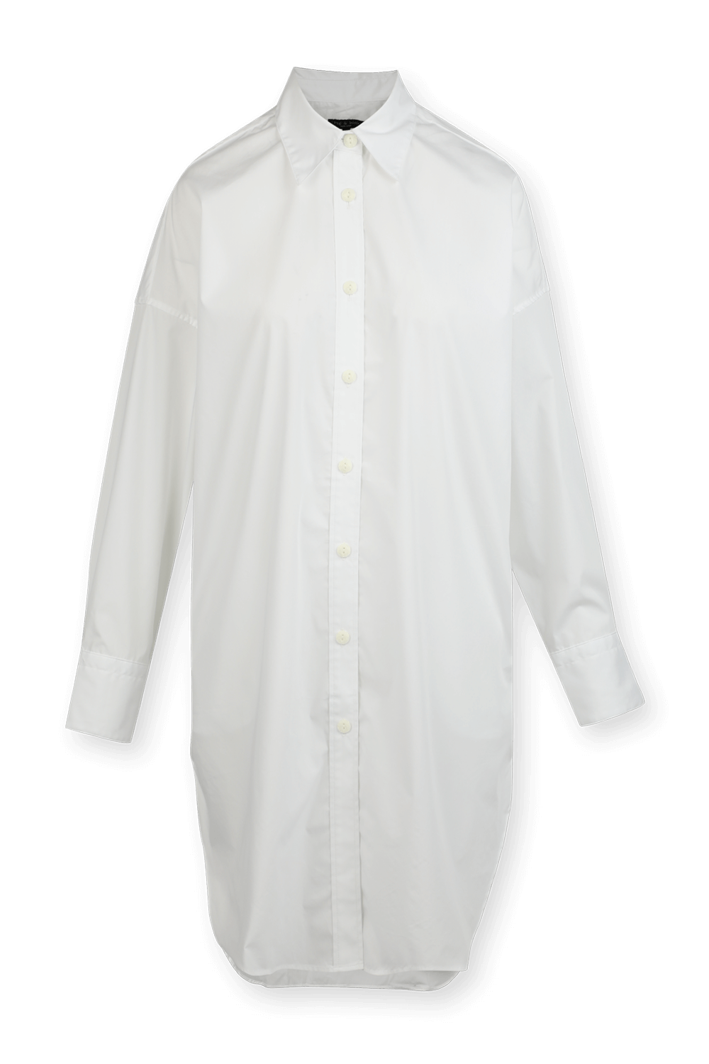 תמונה קידמית של Sandra Shirt Dress in White