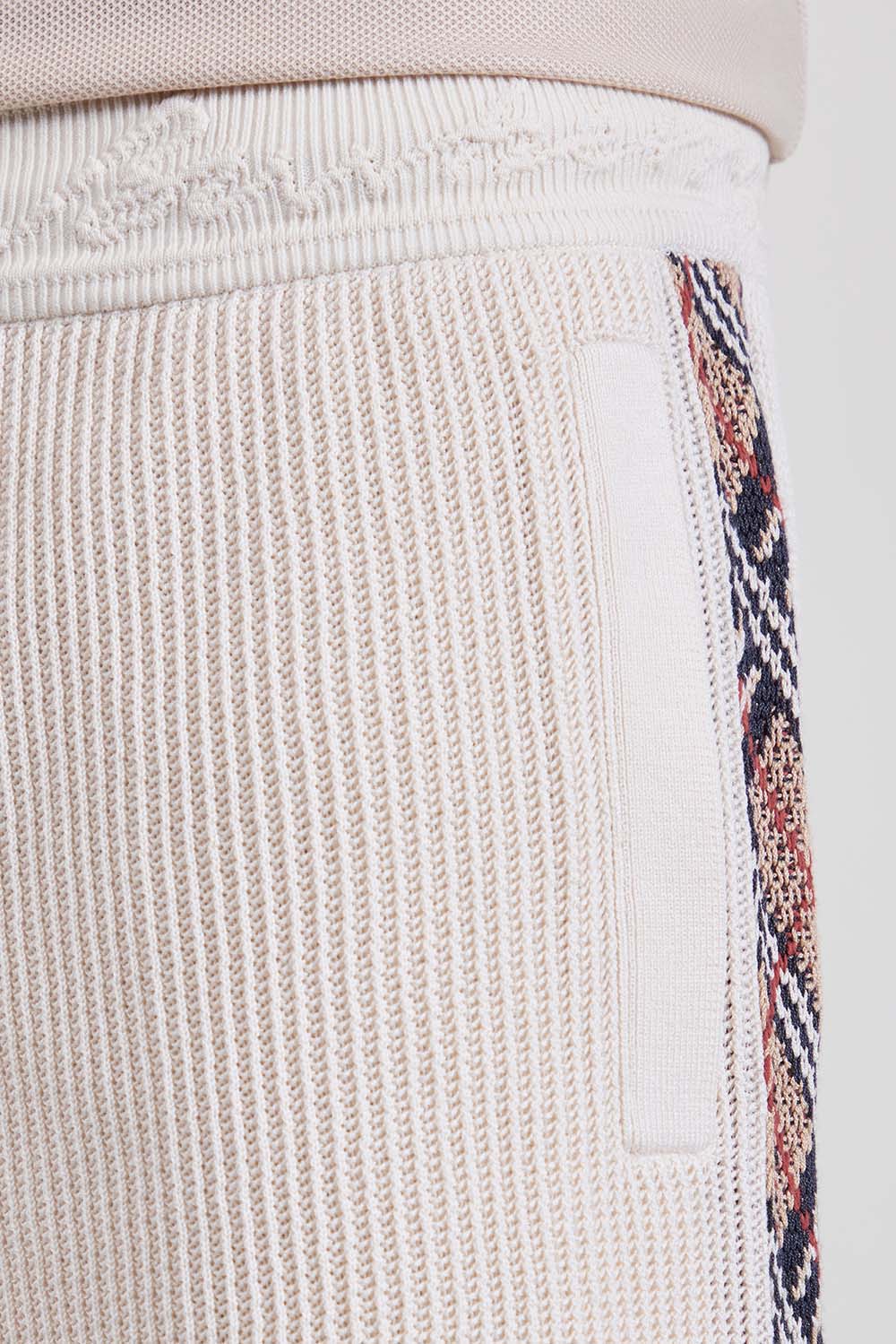 תמונת תקריב דוגמן של מכנסי קרושה קצרים