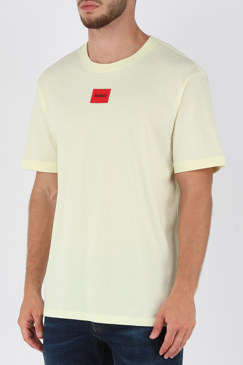 חולצת טי עם הדפס לוגו HUGO