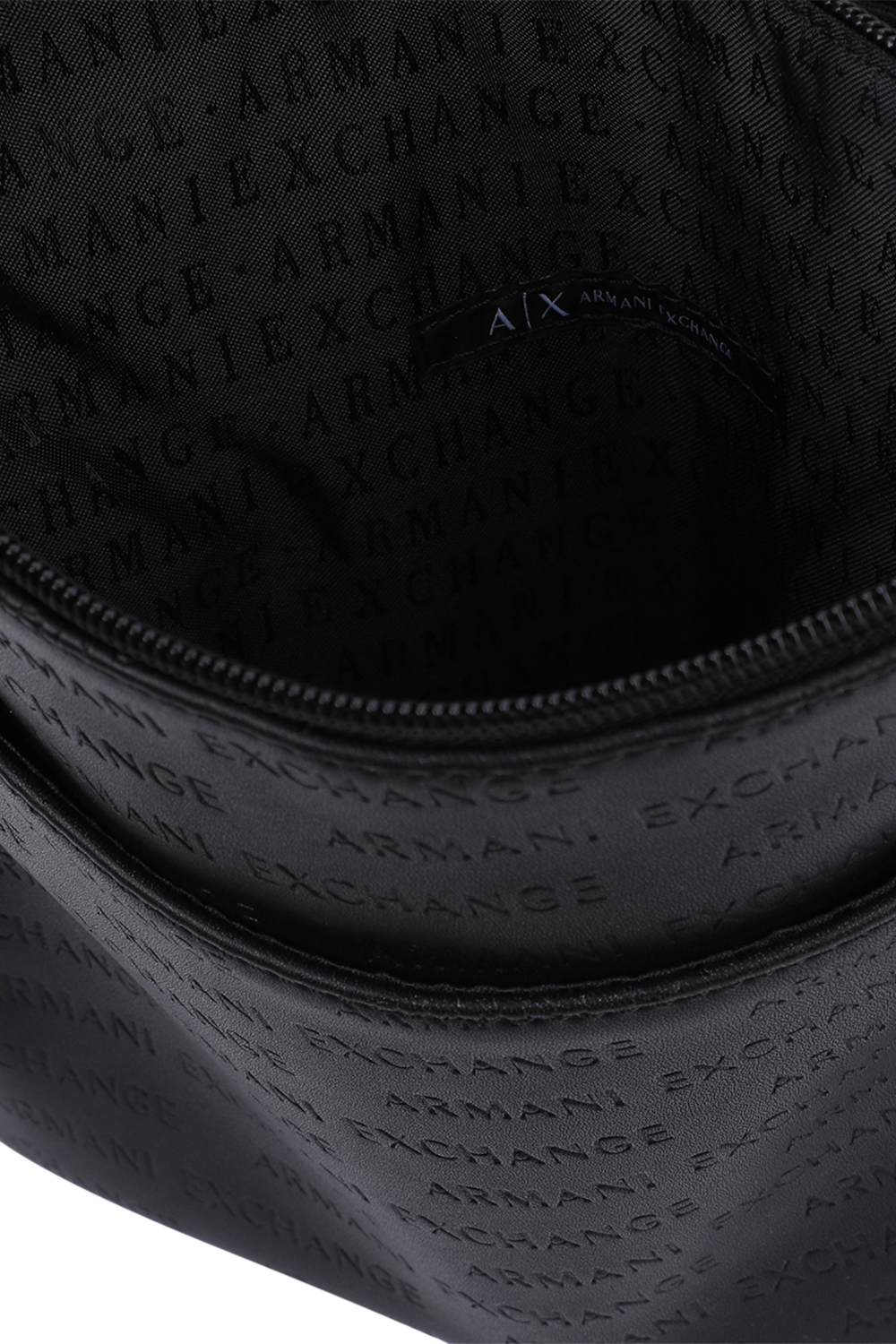 All Over Logo Shoulder Bag In Black ARMANI EXCHANGE