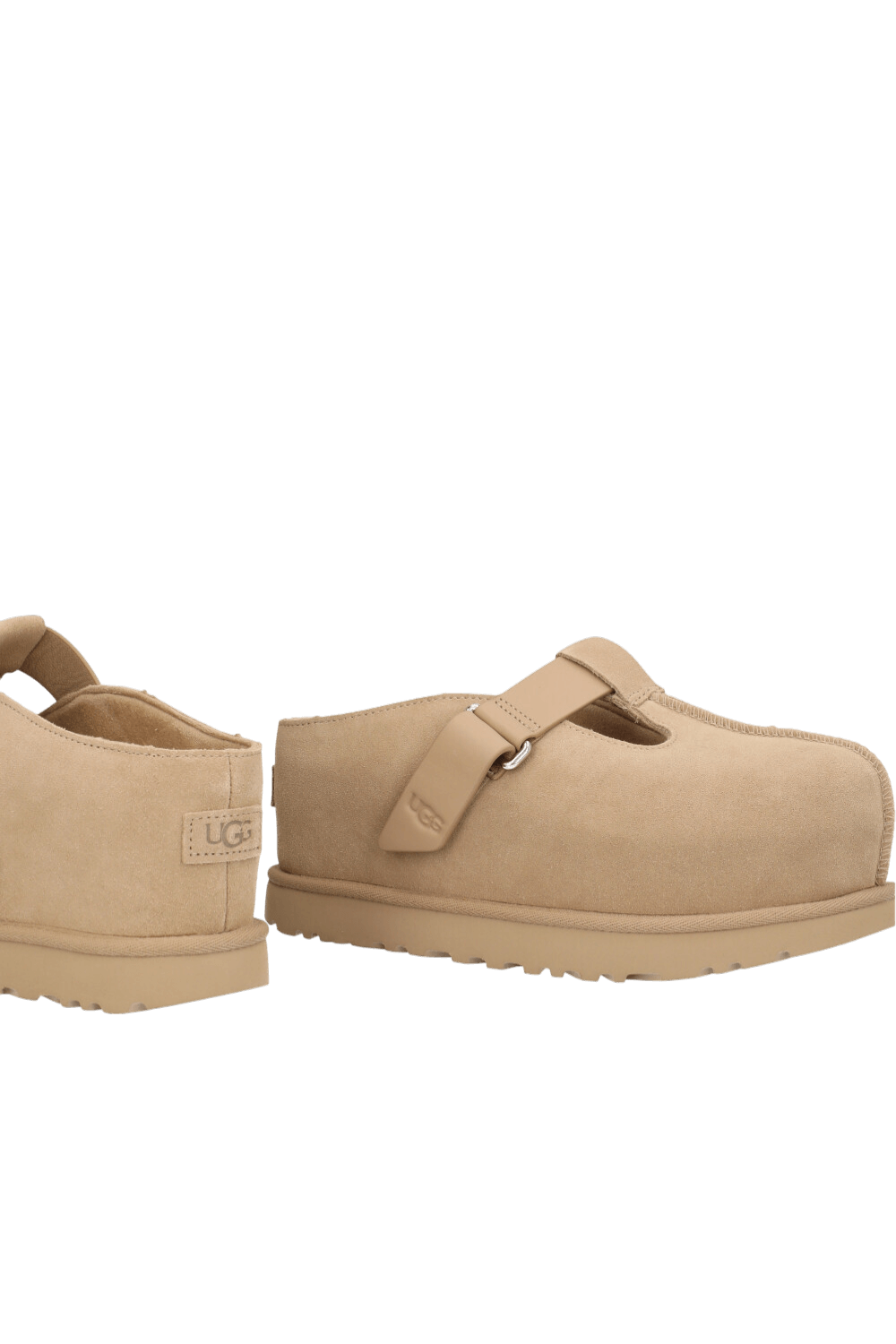 תמונת תקריב של כפכפי סלייד גולדנסטאר