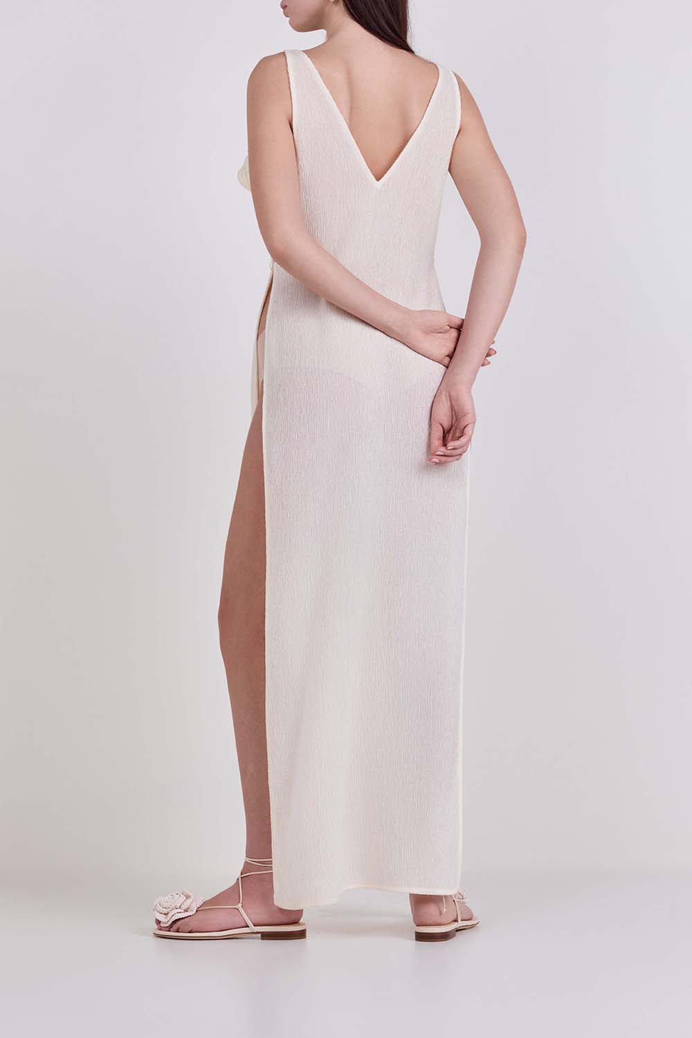 תמונת דוגמן אחורית של שמלת מקסי