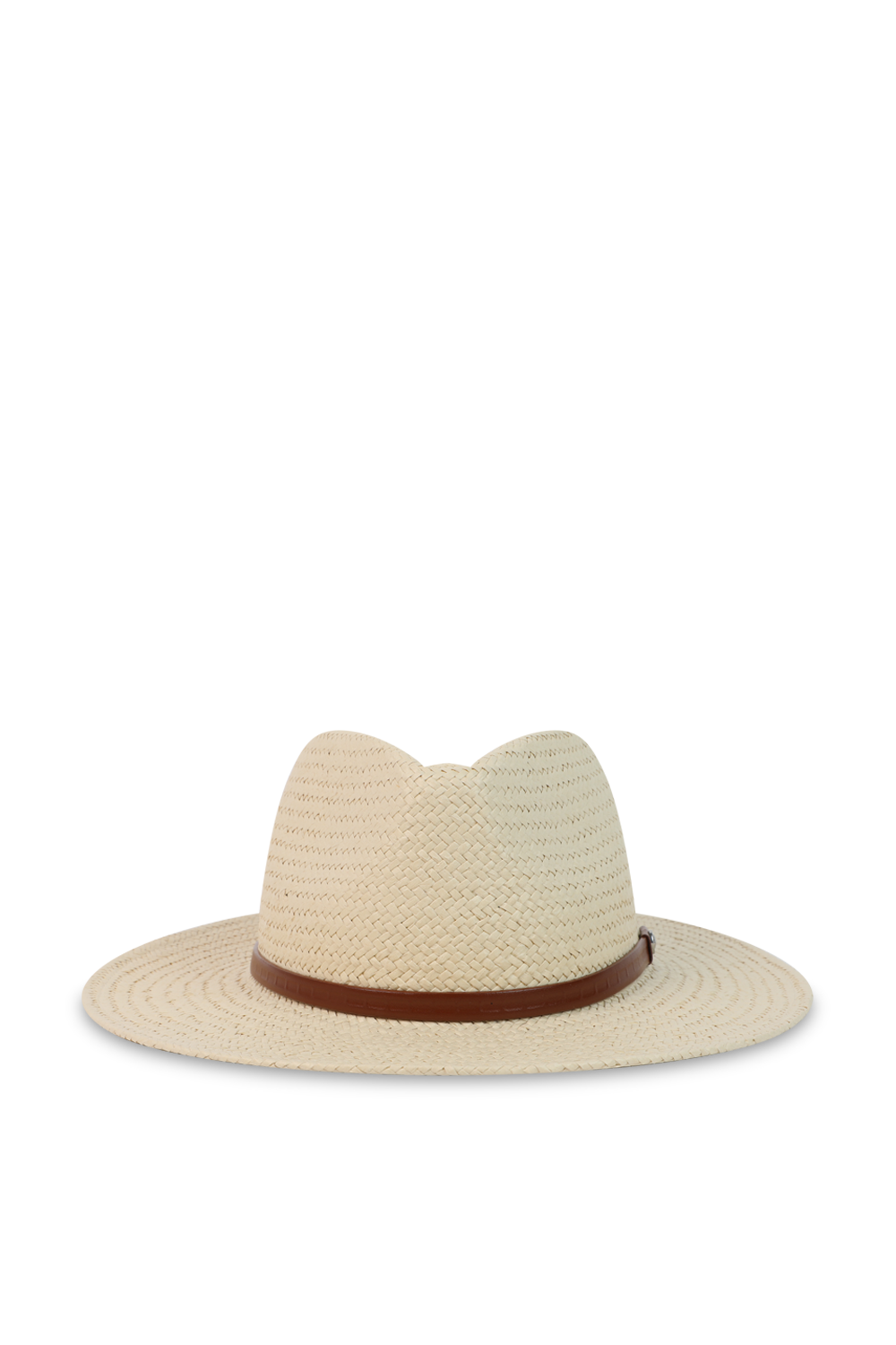 תמונה קידמית של כובע קש פדורה