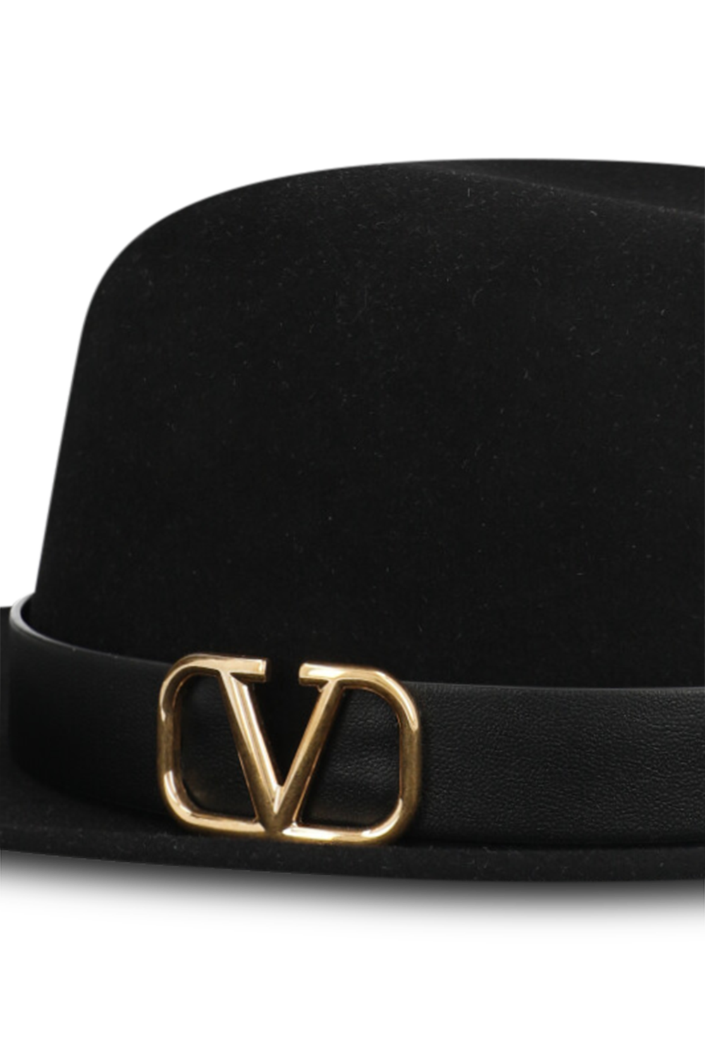 תמונת תקריב של כובע פדורה שחור