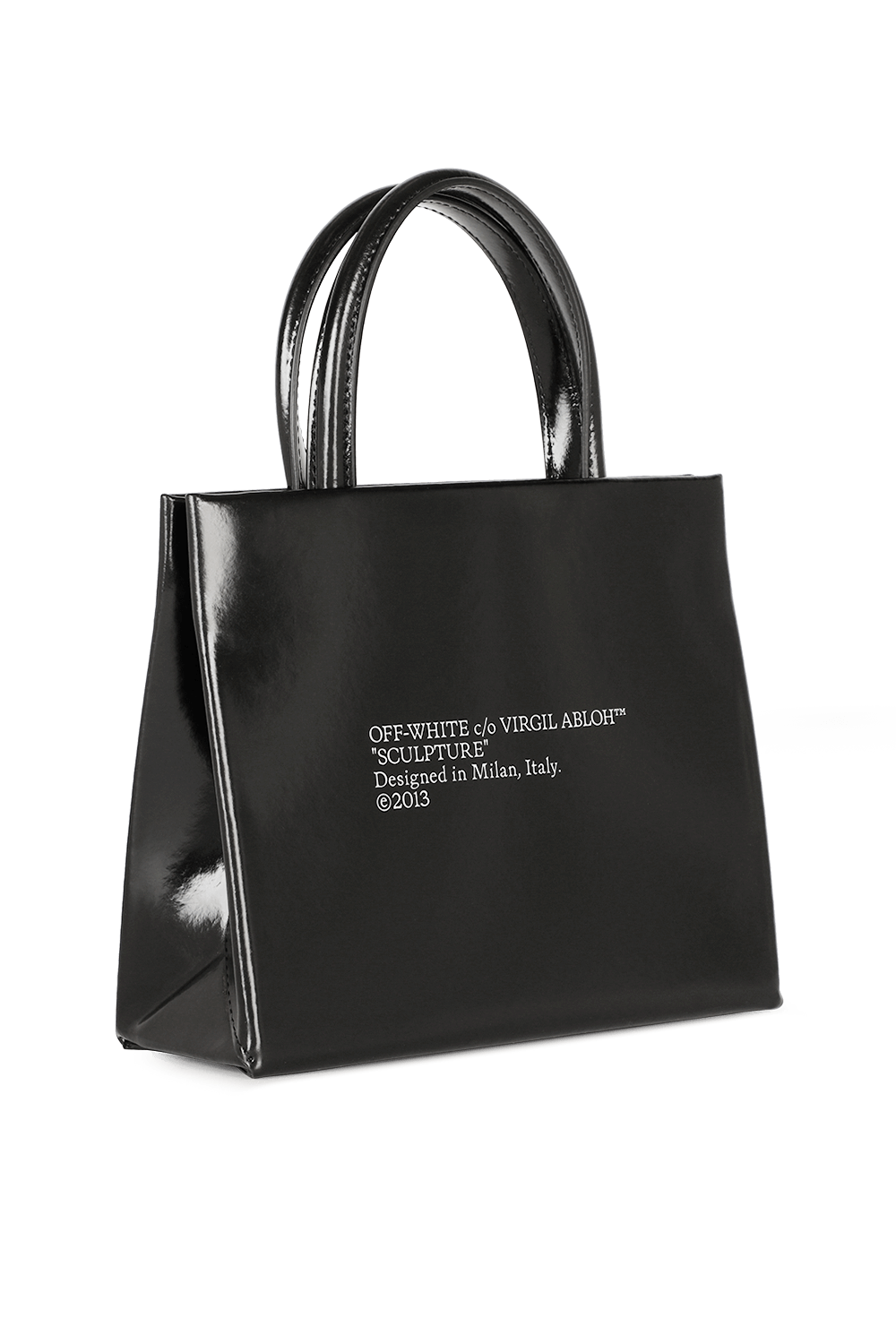 תמונה אחורית של תיק מיני בוקס מעור שחור