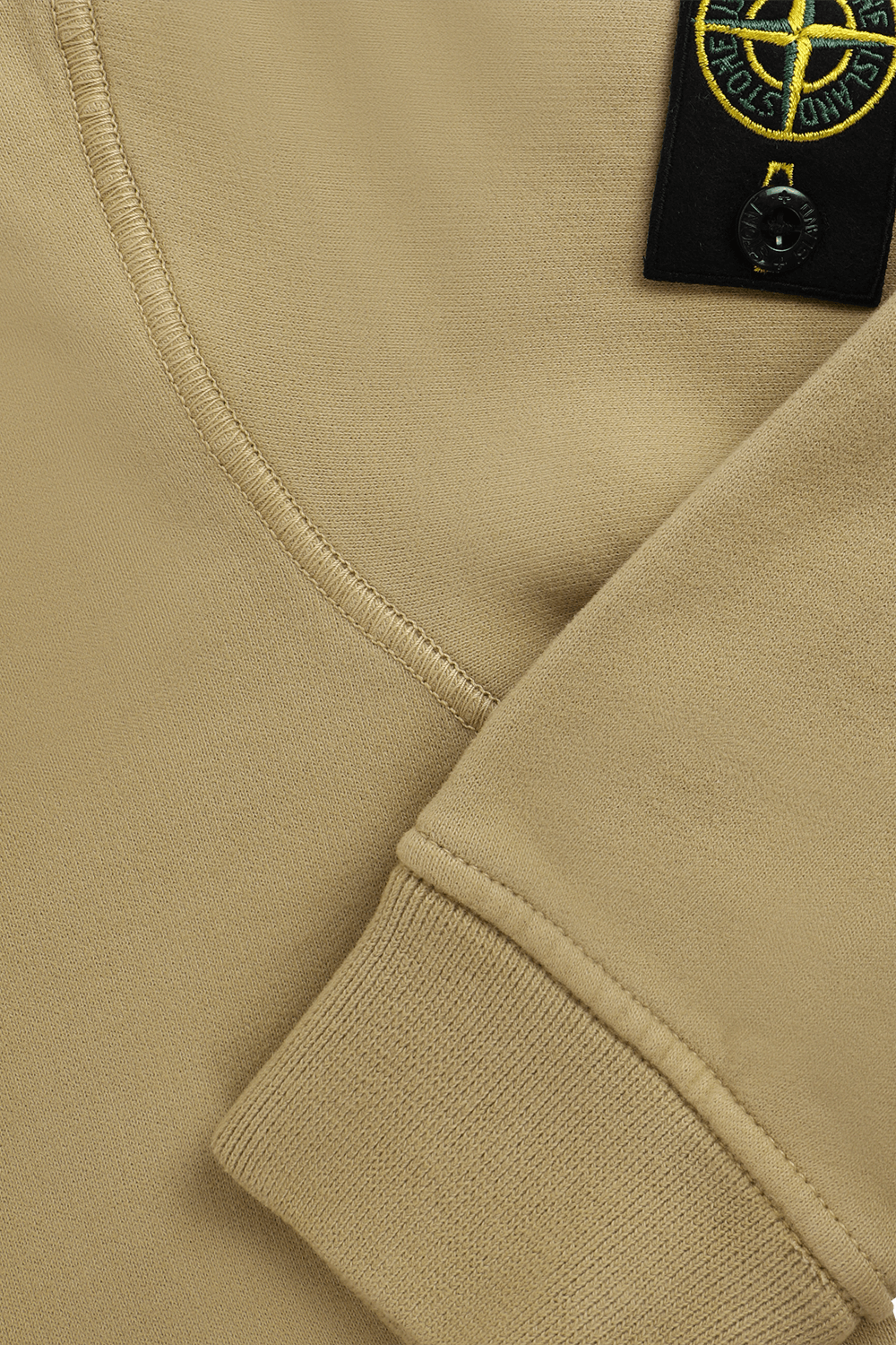 תמונה אחורית של סווטשירט מכותנה עם תווית לוגו רקומה - גילאי 6-8