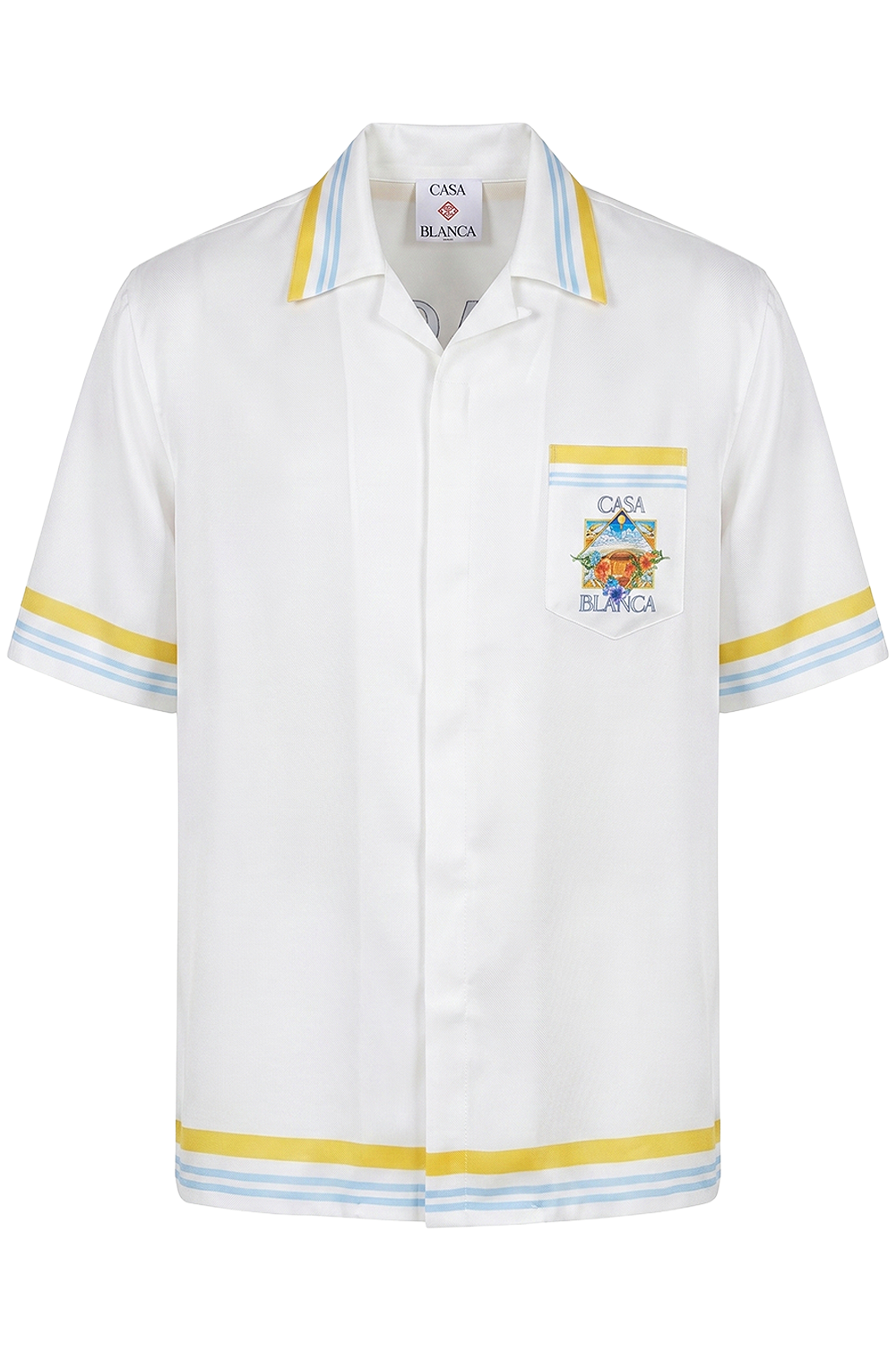 תמונה קידמית של חולצת מכופתרת בגזרה משוחררת